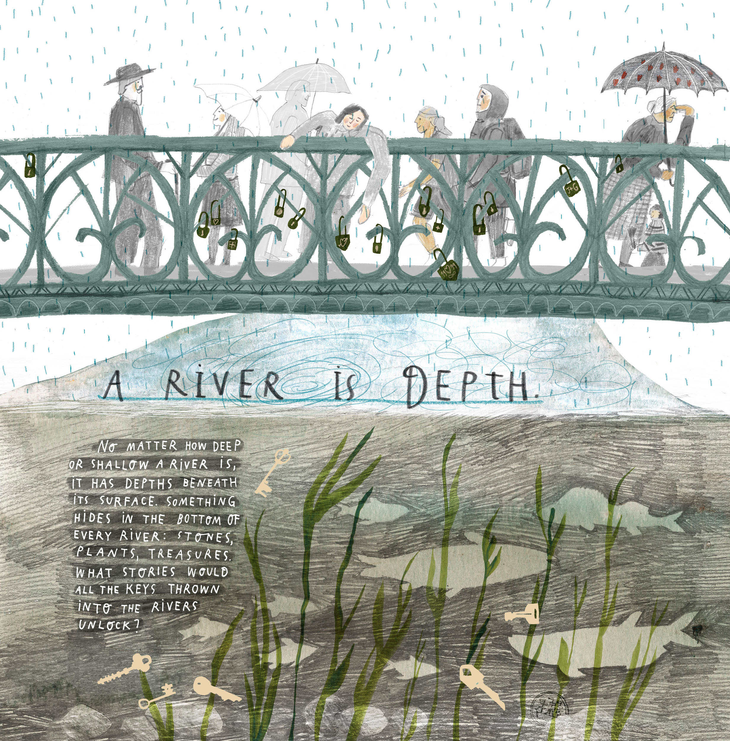 Illustration from What Is a River?